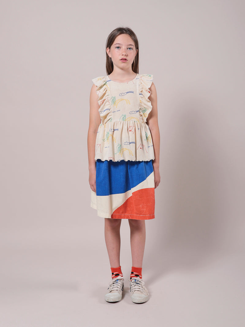 Playground All Over Ruffle Top