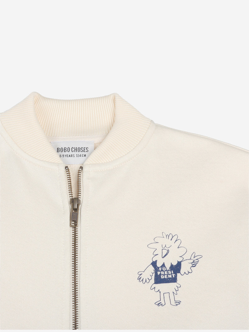 Bird Says Yes Zipped Sweatshirt