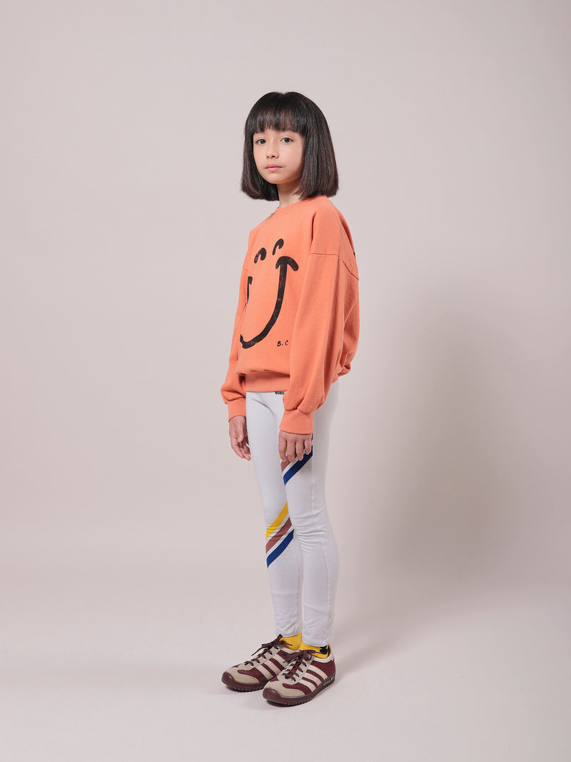 Crosswise Stripes Grey Leggings