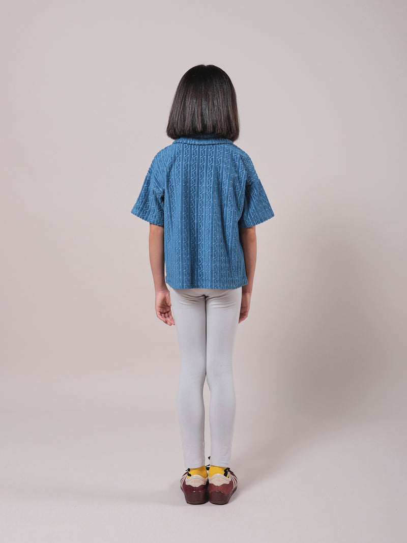 Crosswise Stripes Grey Leggings