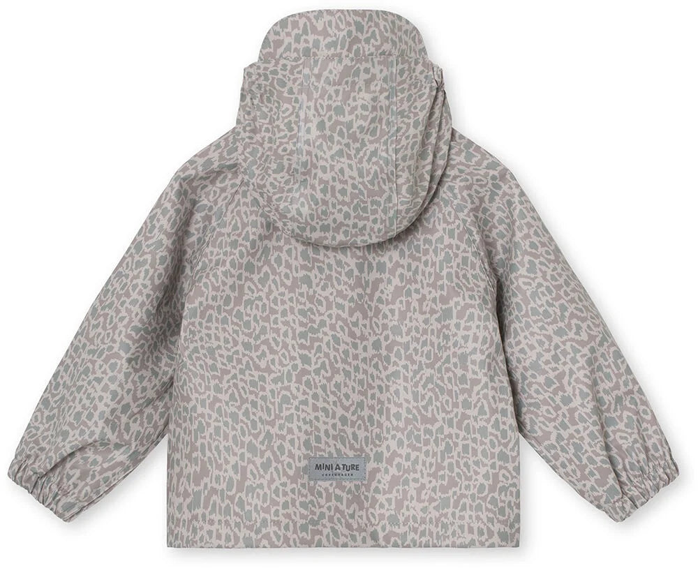 Julien Rain Jacket Print Vapor Gray