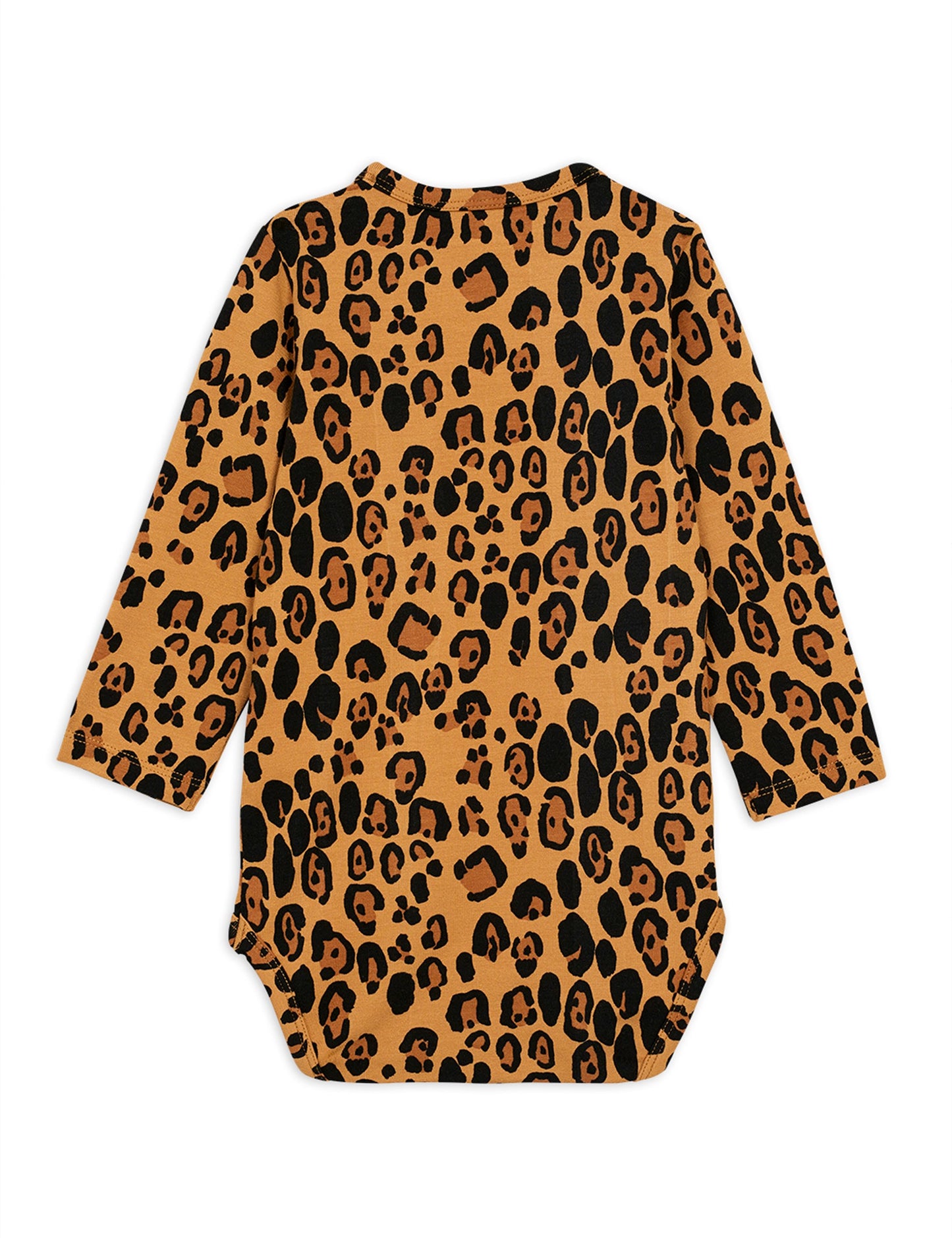 Basic Leopard Långärmad Body Beige