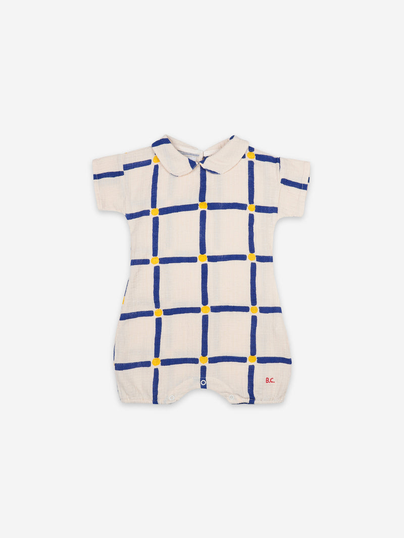 Cube All Over Woven Playsuit