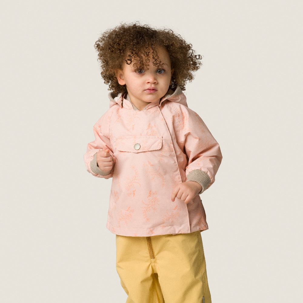Wai Jacket Fleece Print Mauve Chalk