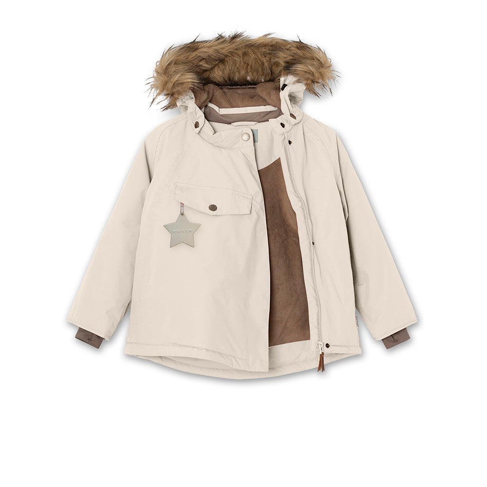 Wang Winter Jacket Fake Fur Angora Cream