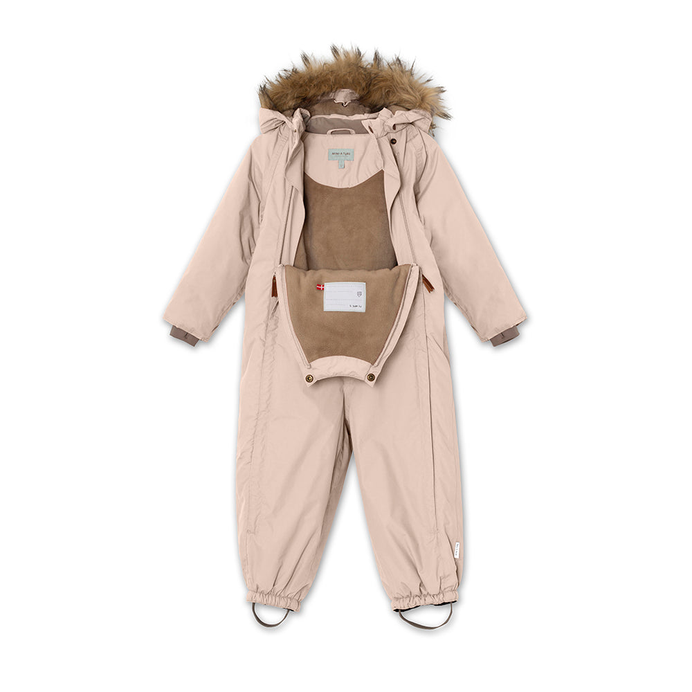 Wisti Snowsuit Fake Fur Cloudy Rose