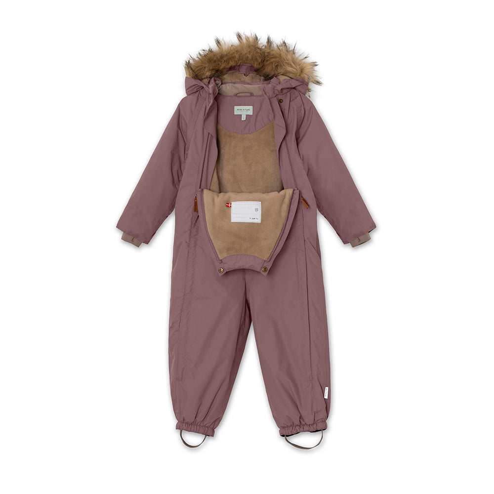 Wisti Snowsuit Fake Fur Huckleberry Plum