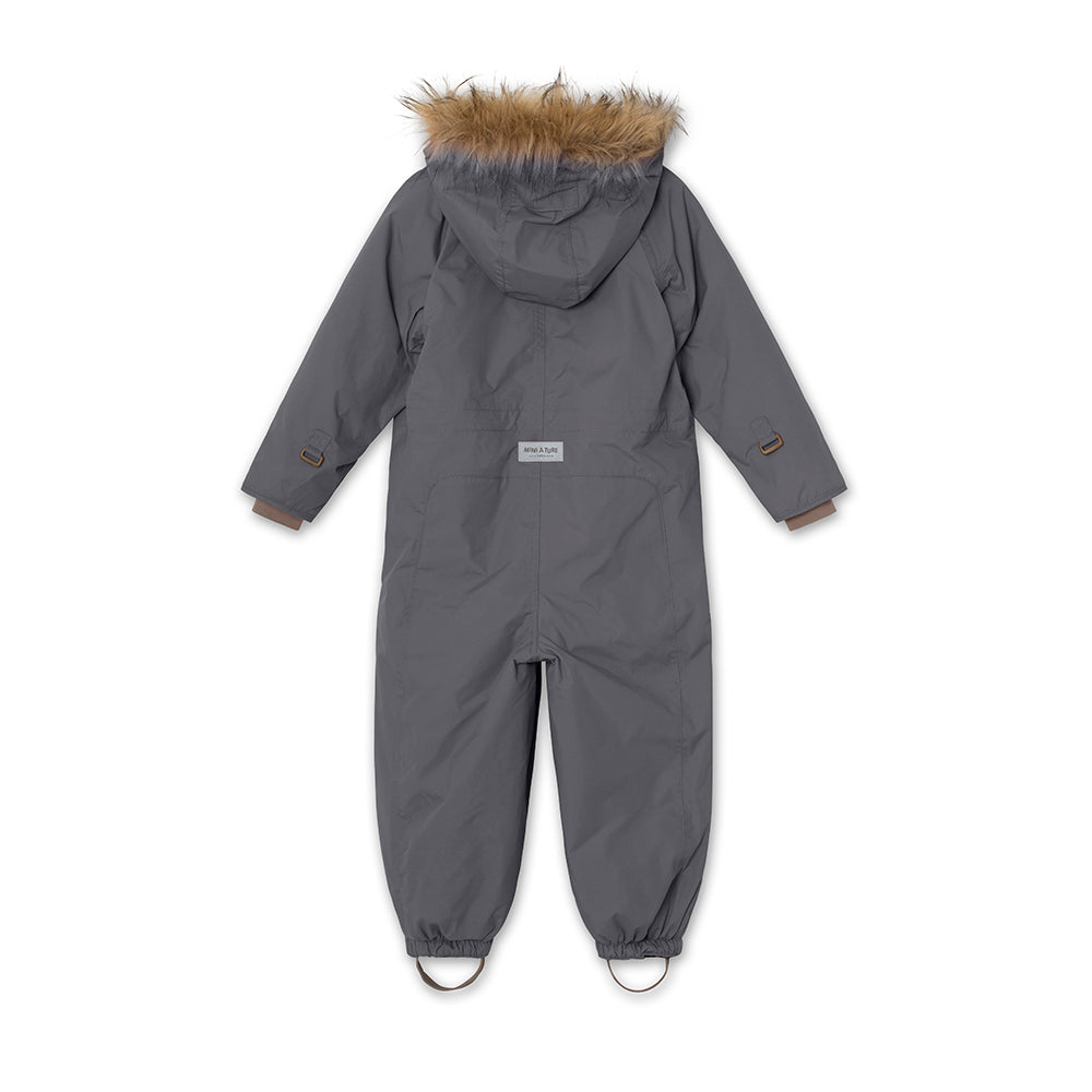 Wisti Snowsuit Fake Fur Forged Iron Blue