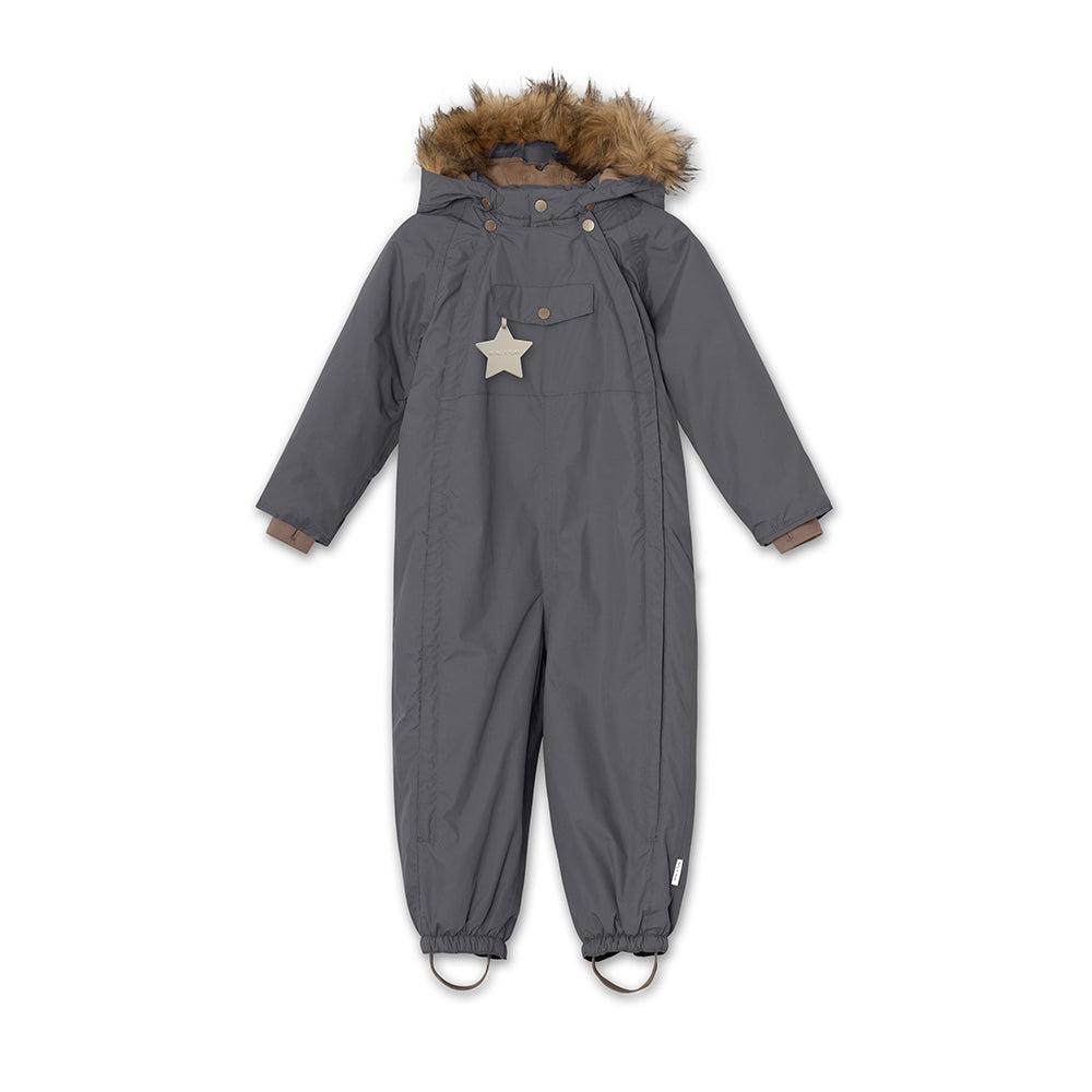 Wisti Snowsuit Fake Fur Forged Iron Blue