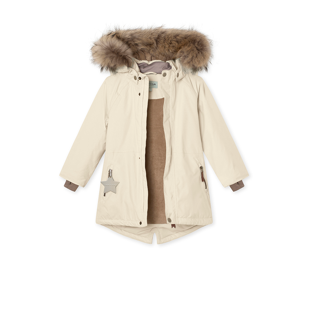 Vika Winter Jacket Fur Angora Cream