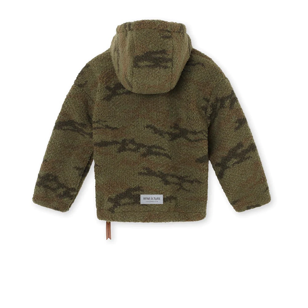 Arman Sherpa Anorak Print Military Camo