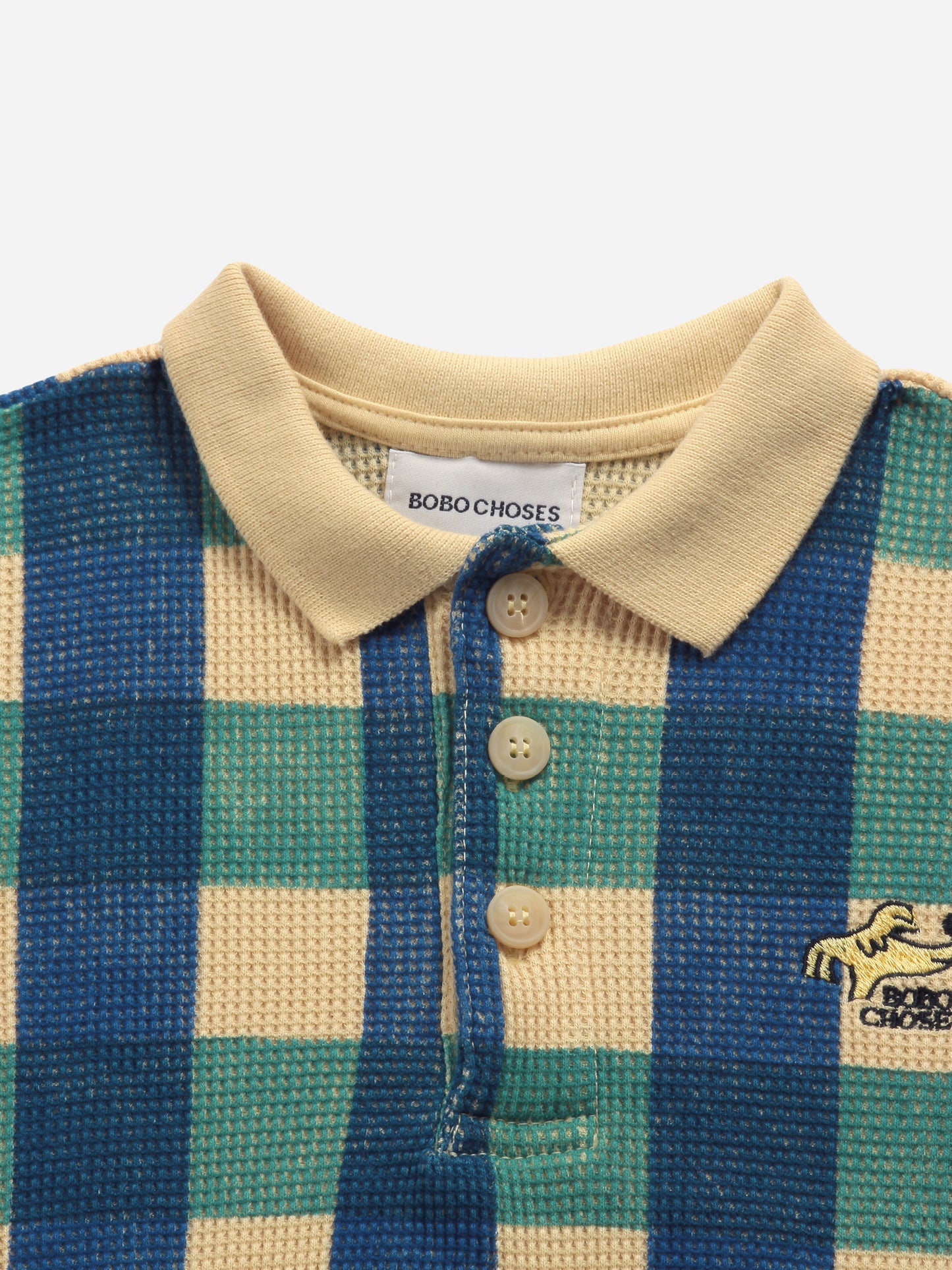 Chekered Blue Polo