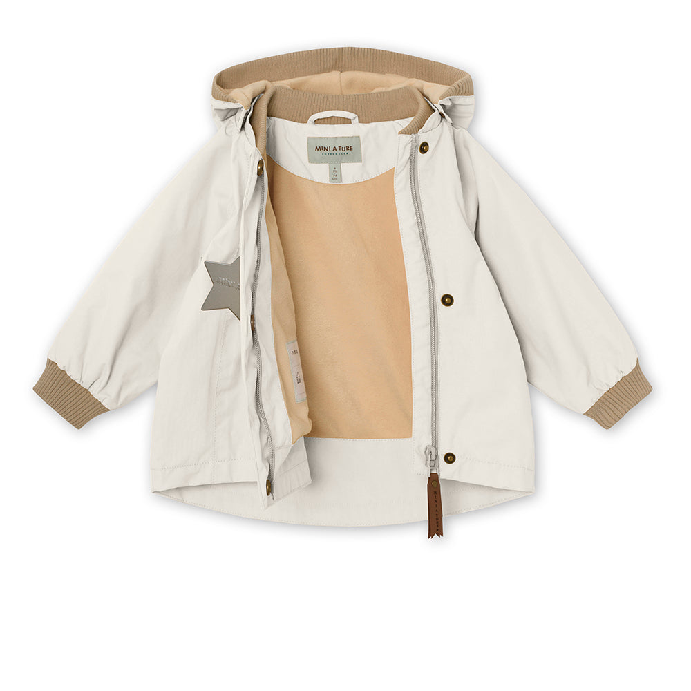 WAI FLEECE LINED SPRING JACKET GRS - White Swan