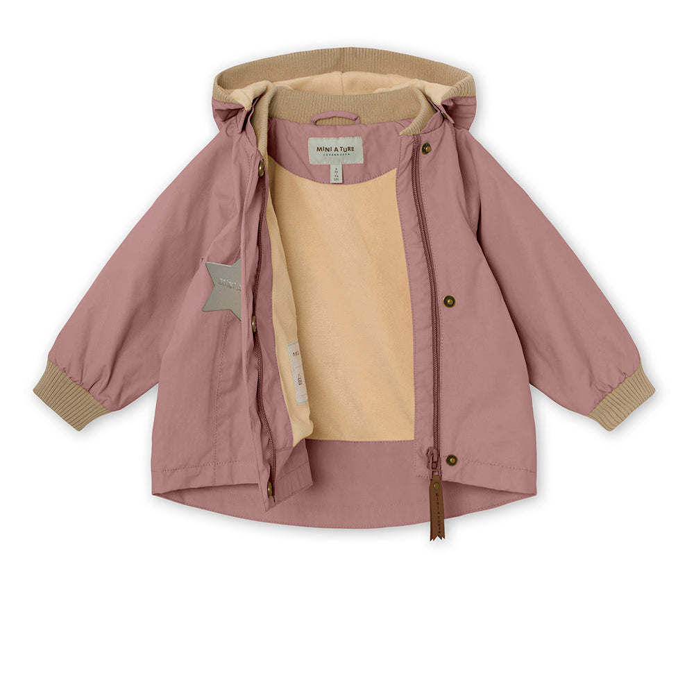 WAI FLEECE LINED SPRING JACKET GRS - Pale Woodrose