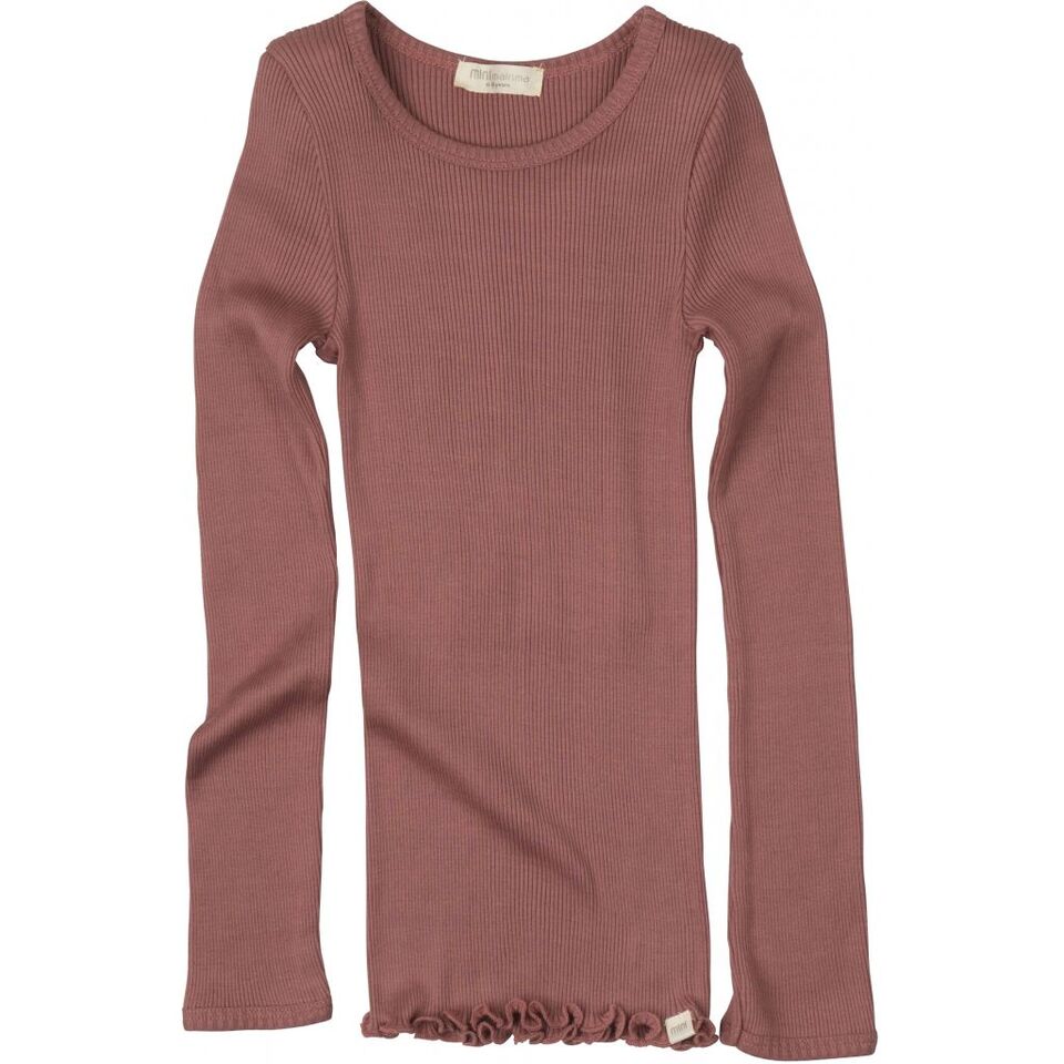 Bergen Classic Ls Blouse Antique Red