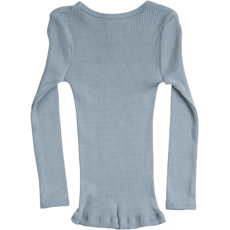 Bergen Classic Ls Blouse Clear Blue