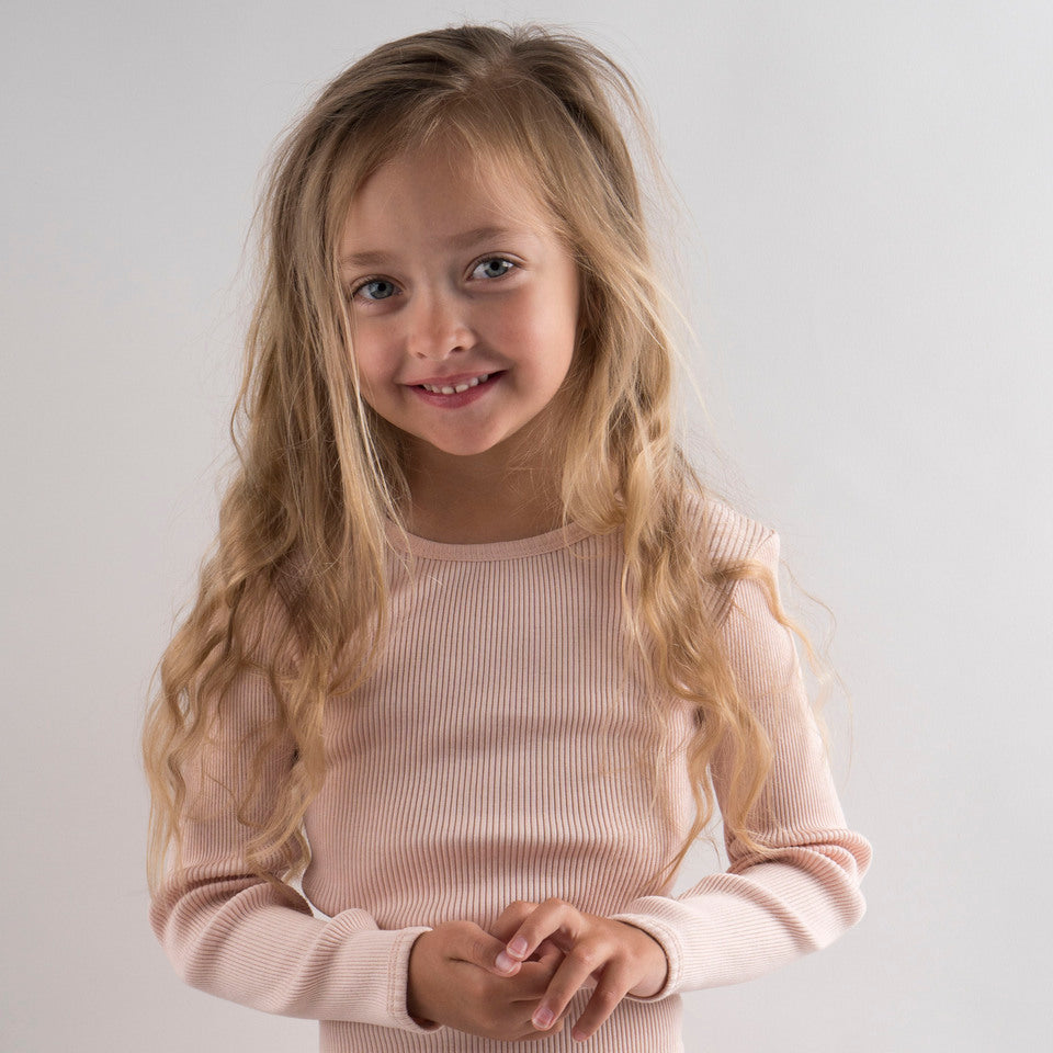 Bergen Classic Ls Blouse Sweet Rose