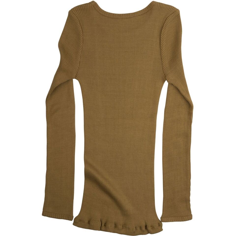 Bergen Classic Ls Blouse Golden Leaf