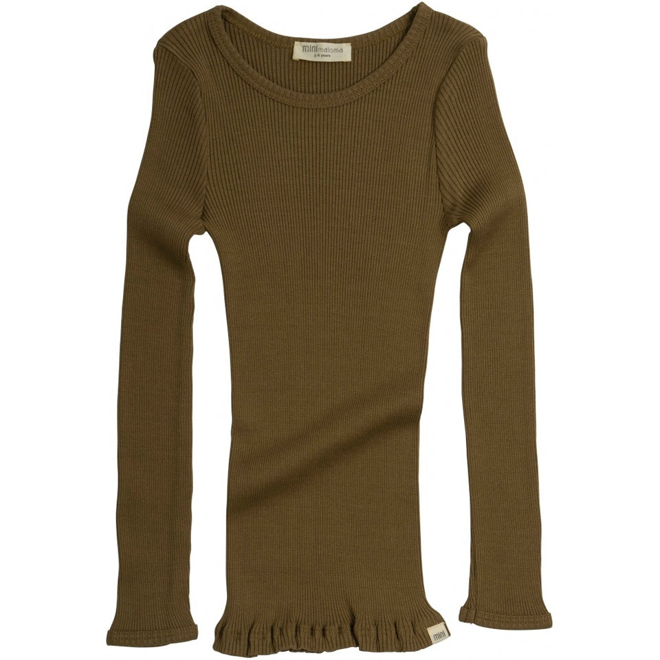 Bergen Classic Ls Blouse Seaweed