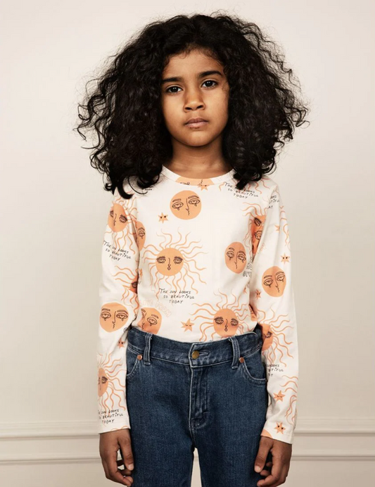 Moon And Sun Ls Tee Pink