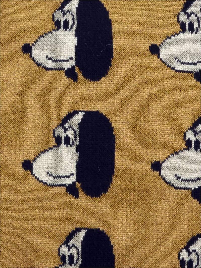 Doggie All Over knitted jumper apple cinnamon