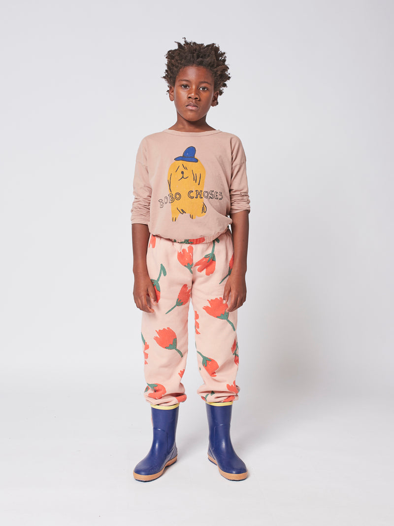 Dog in a hat long sleeve T-shirt tuscany