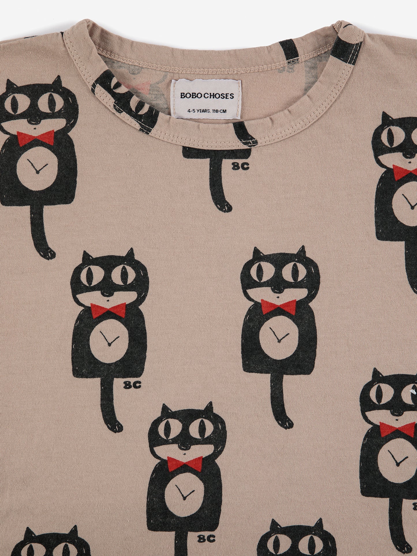 Cat O'Clock all over long sleeve T-shirt