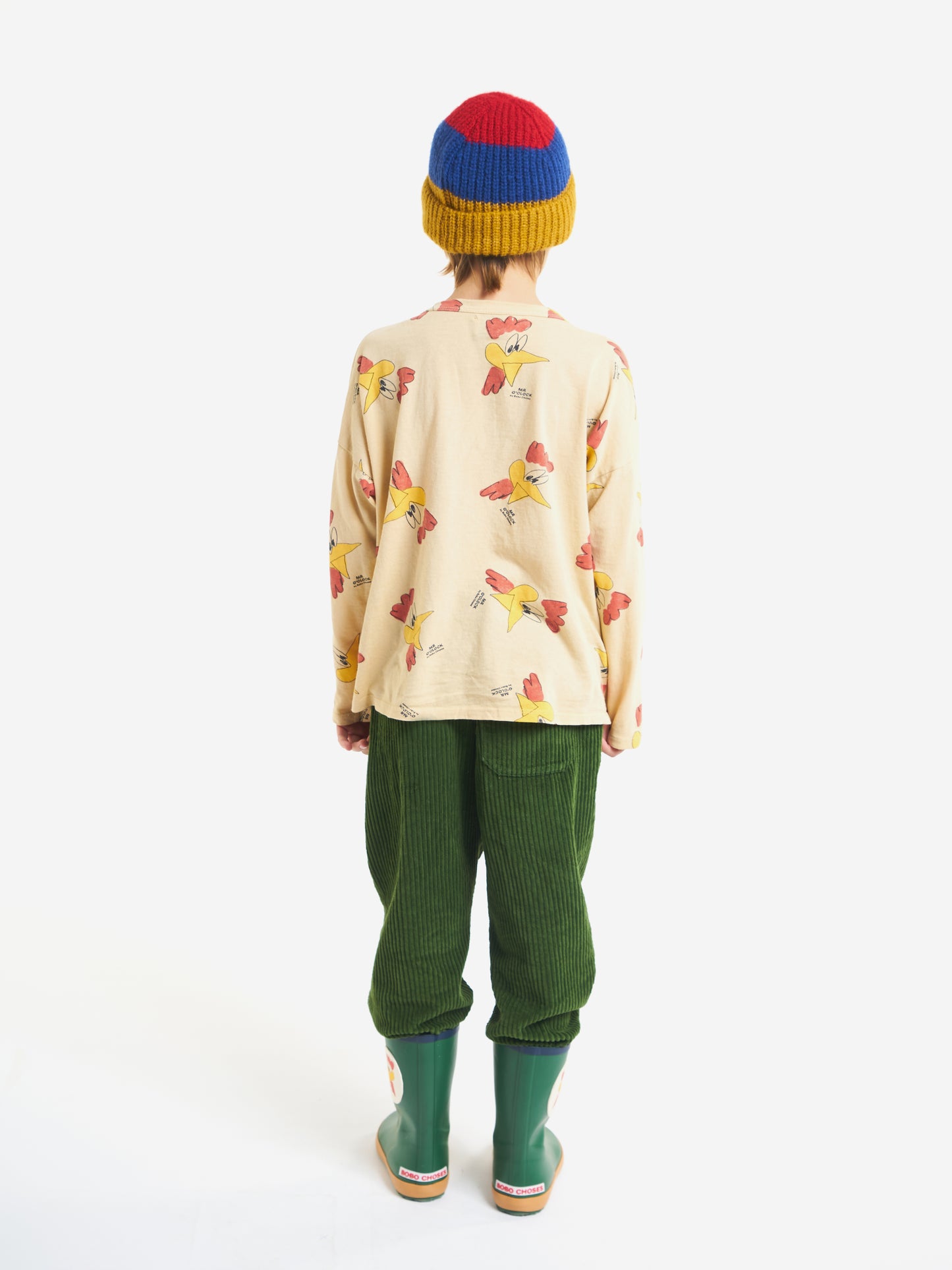 Mr O'clock all over long sleeve T-shirt