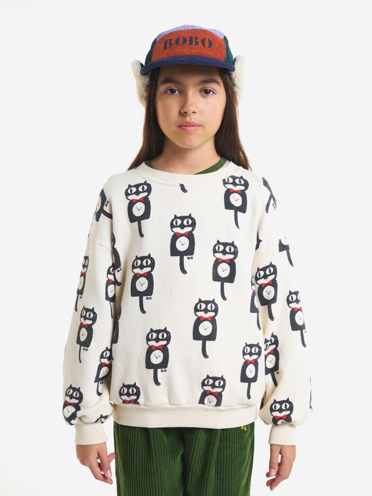 Cat O'Clock all over sweatshirt