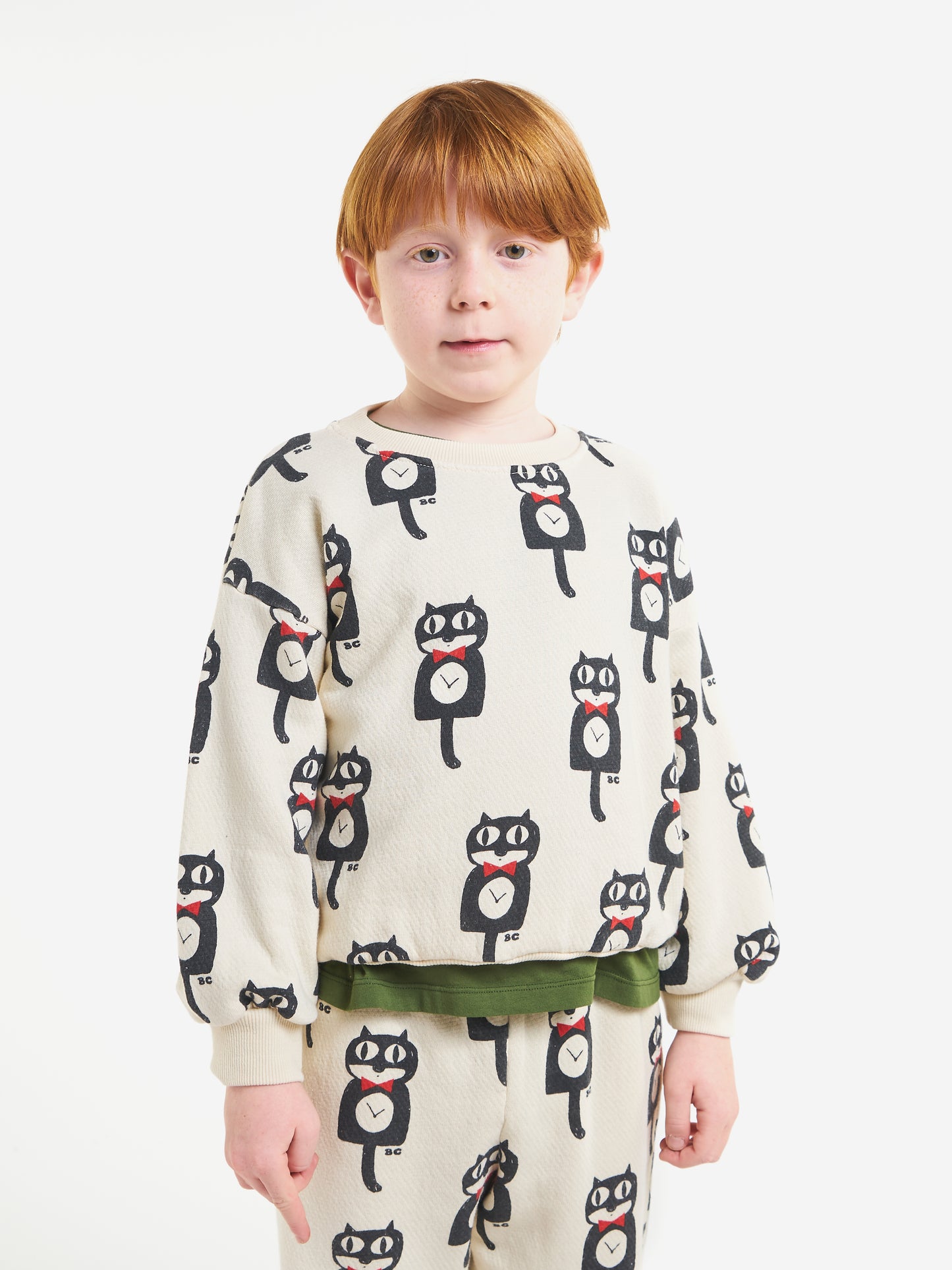 Cat O'Clock all over sweatshirt