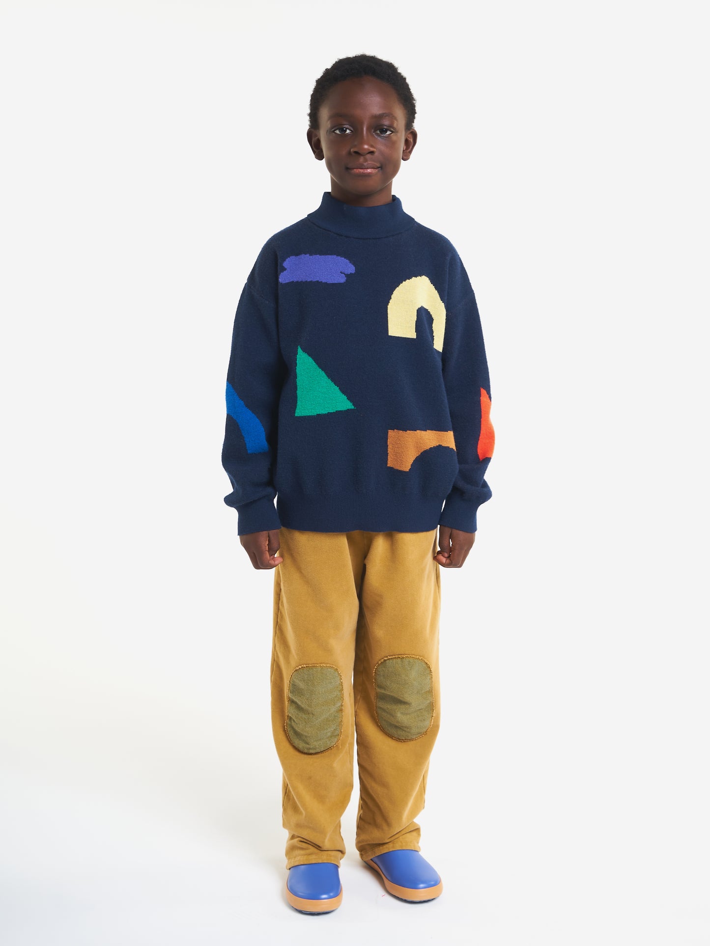 Knee patches jogging pants