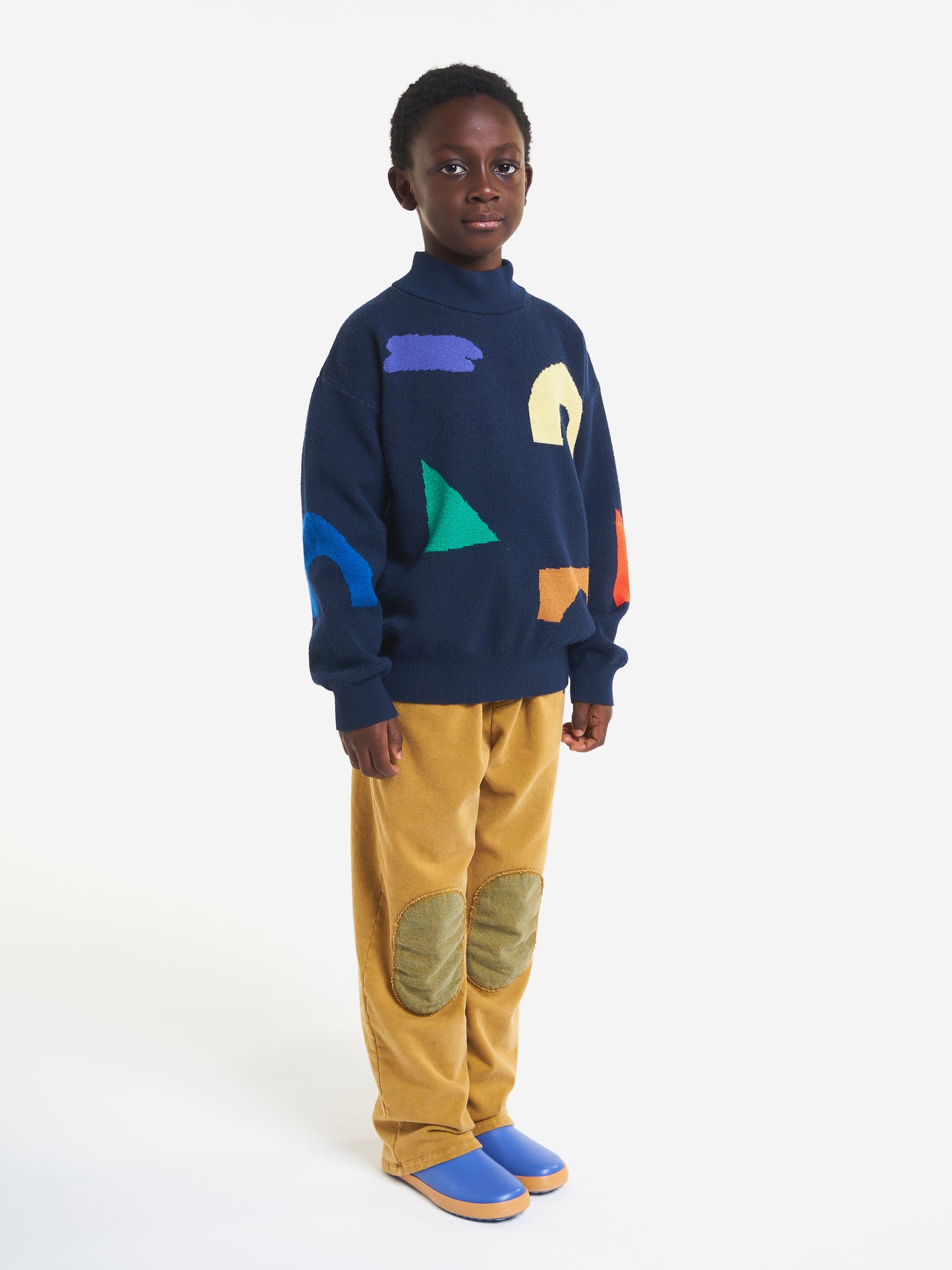 Knee patches jogging pants