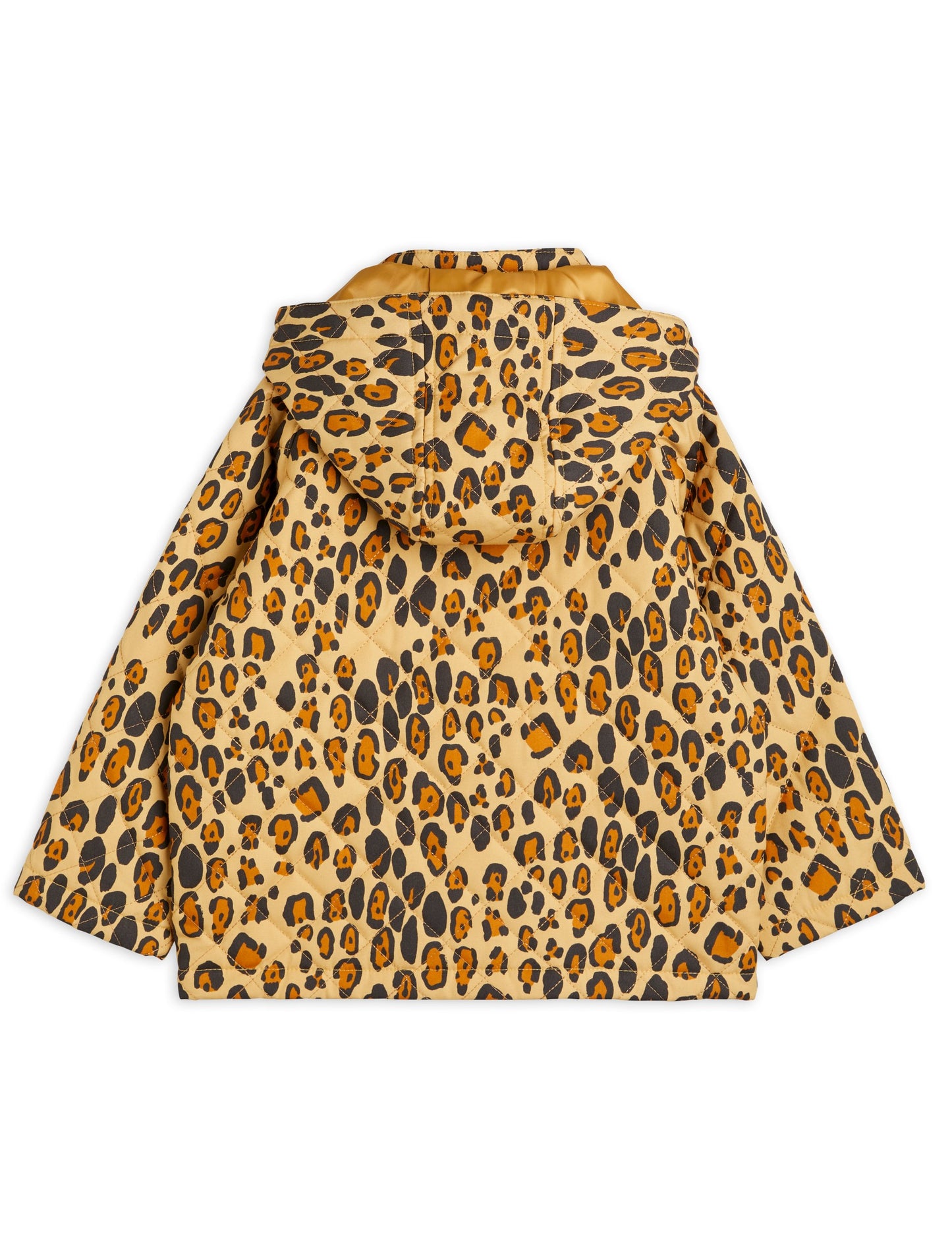 Leopard Quilted Jacket Brown