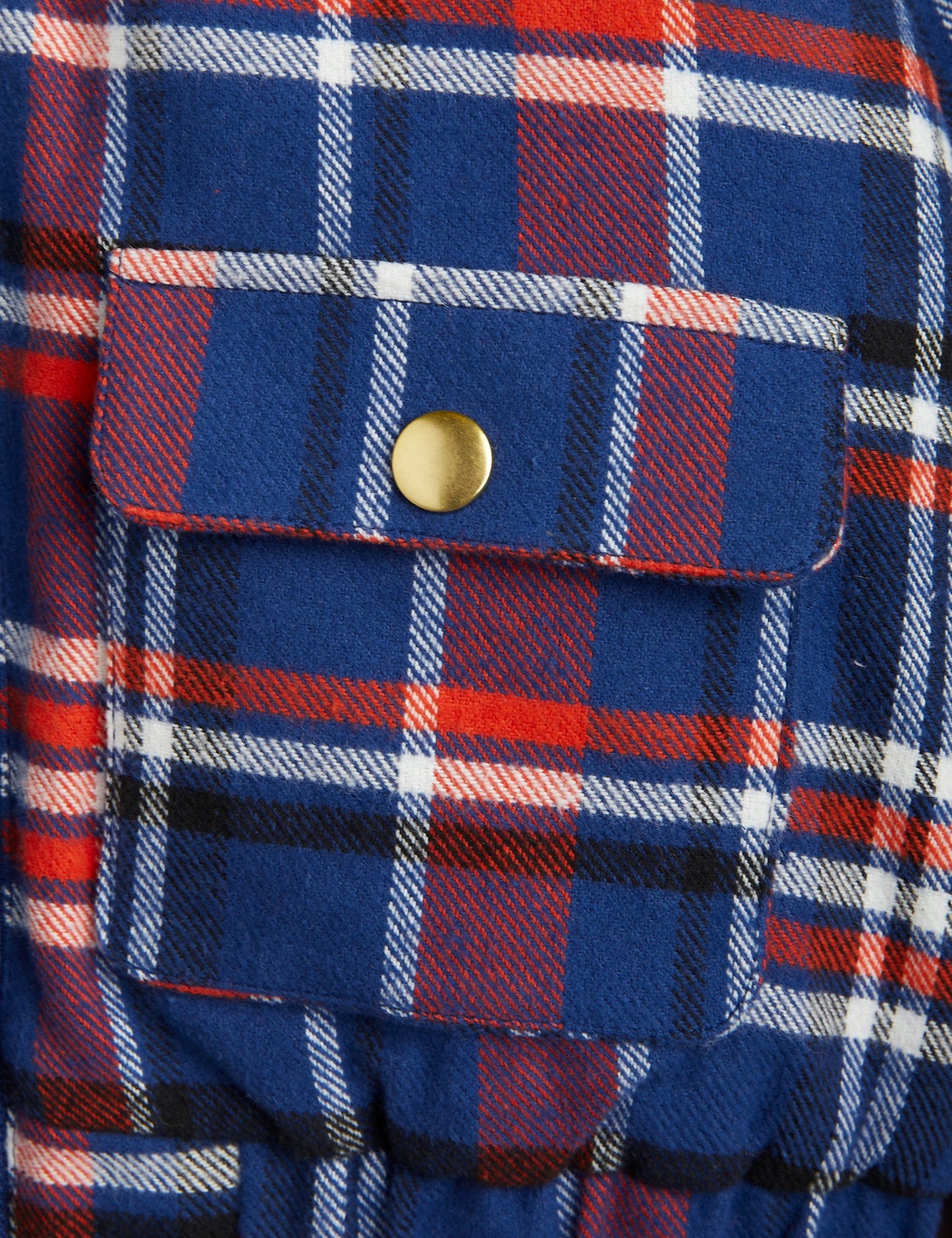 Flanell Reversible Jacket Blue