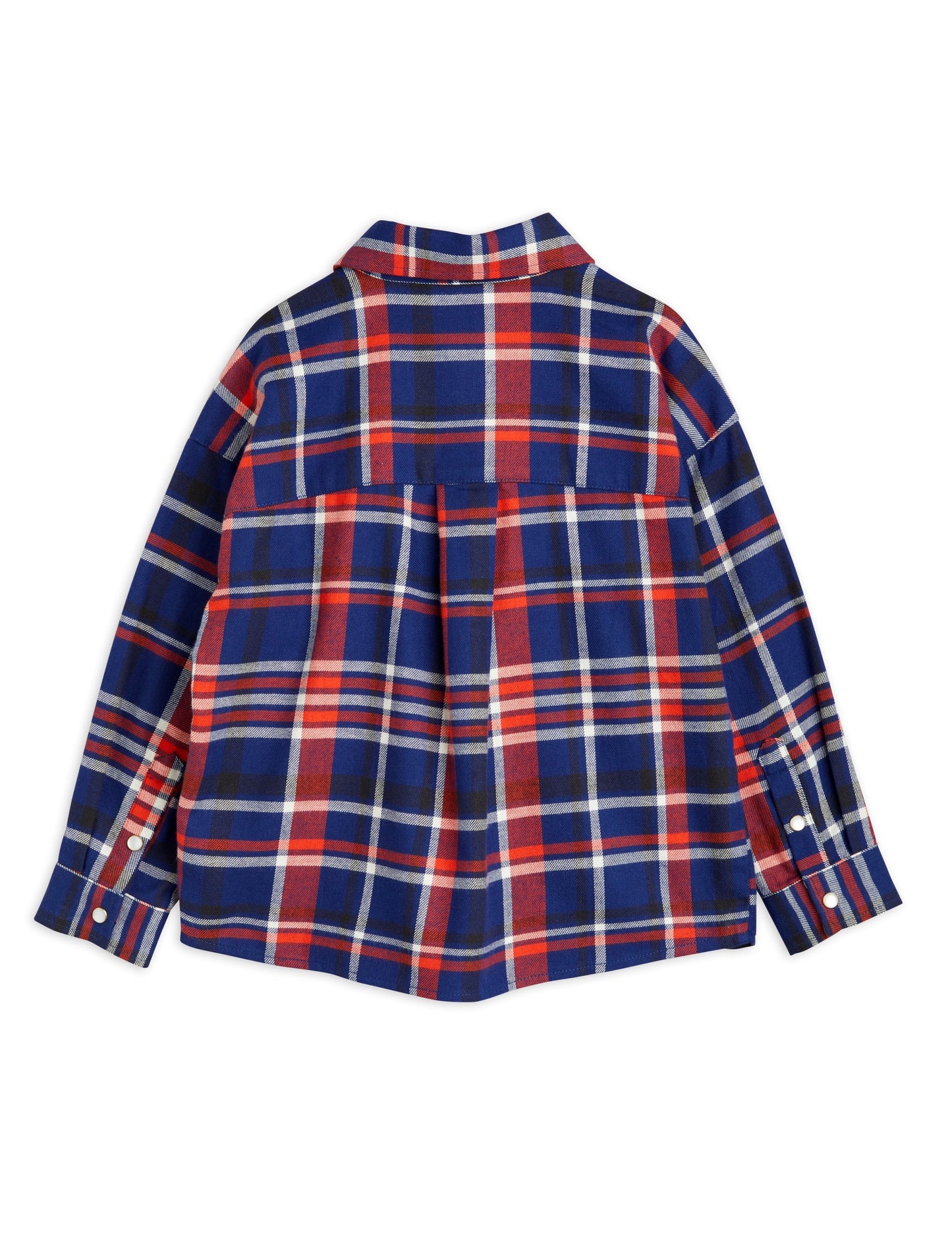 Flanell Check Woven Shirt Navy