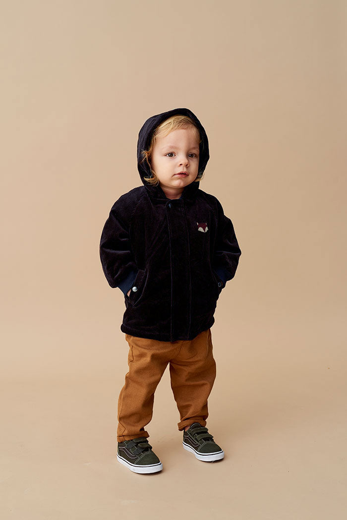 Basil Jacket Blueberry Fuzzy Emb