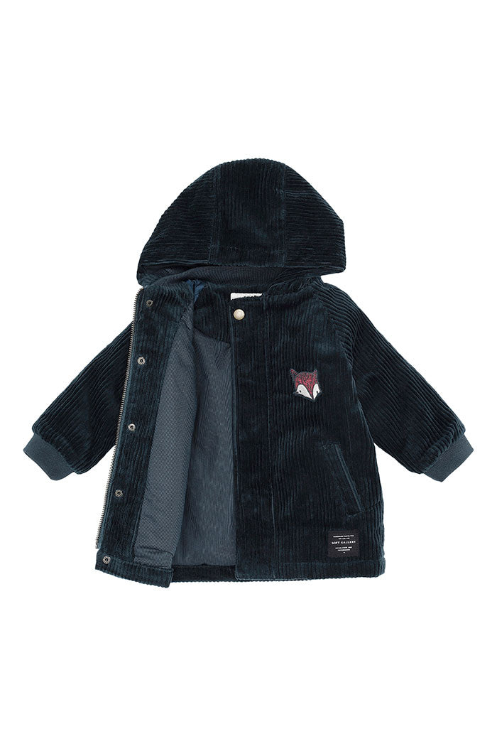 Basil Jacket Blueberry Fuzzy Emb