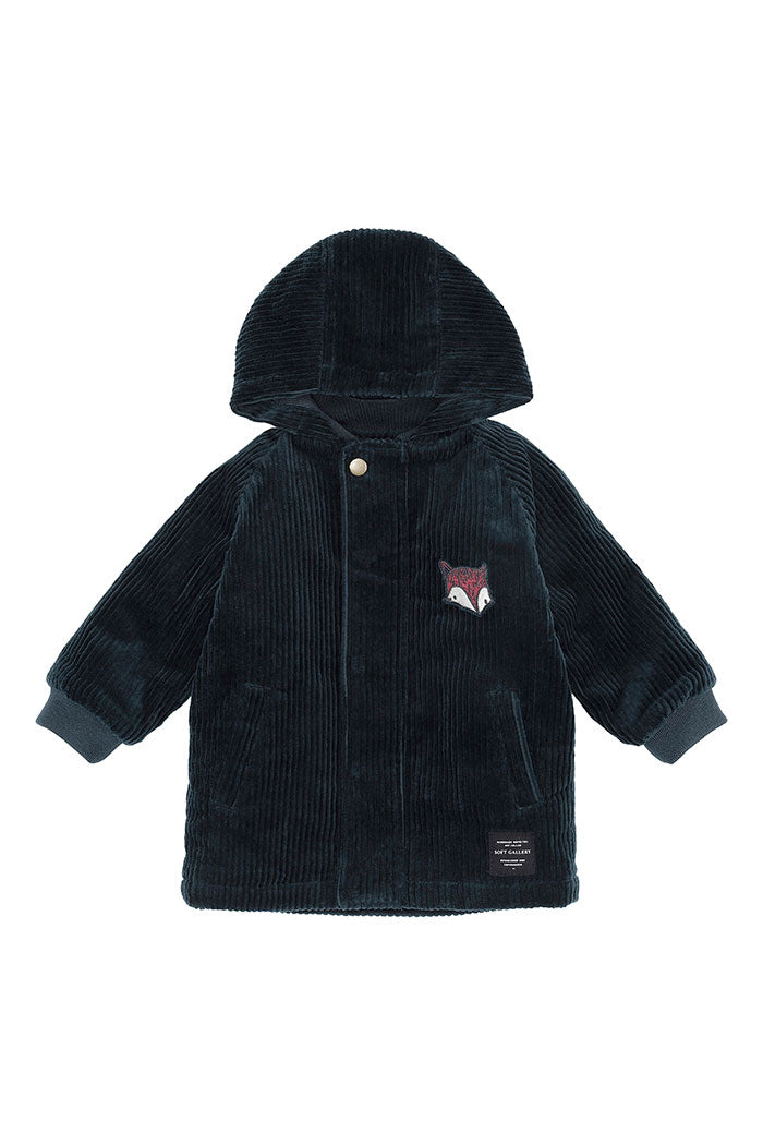 Basil Jacket Blueberry Fuzzy Emb