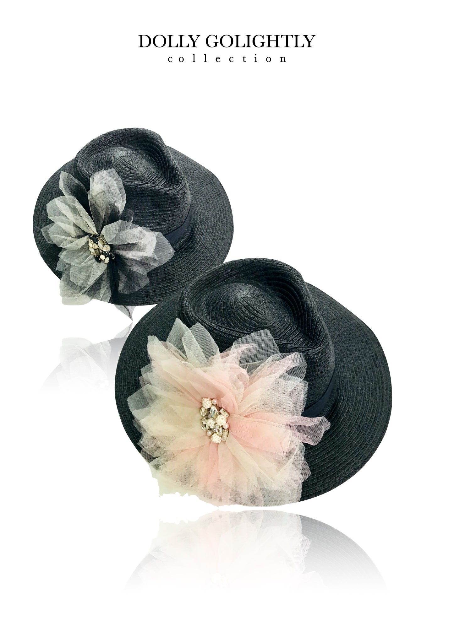 Dolly Golightly Fedora Hat Black