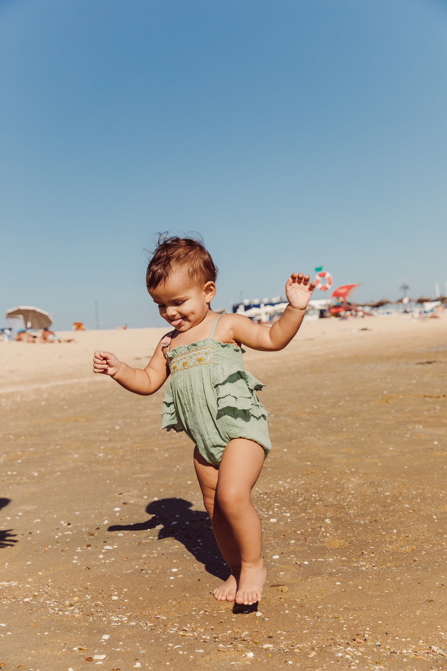 Emmaline Rompers Olive