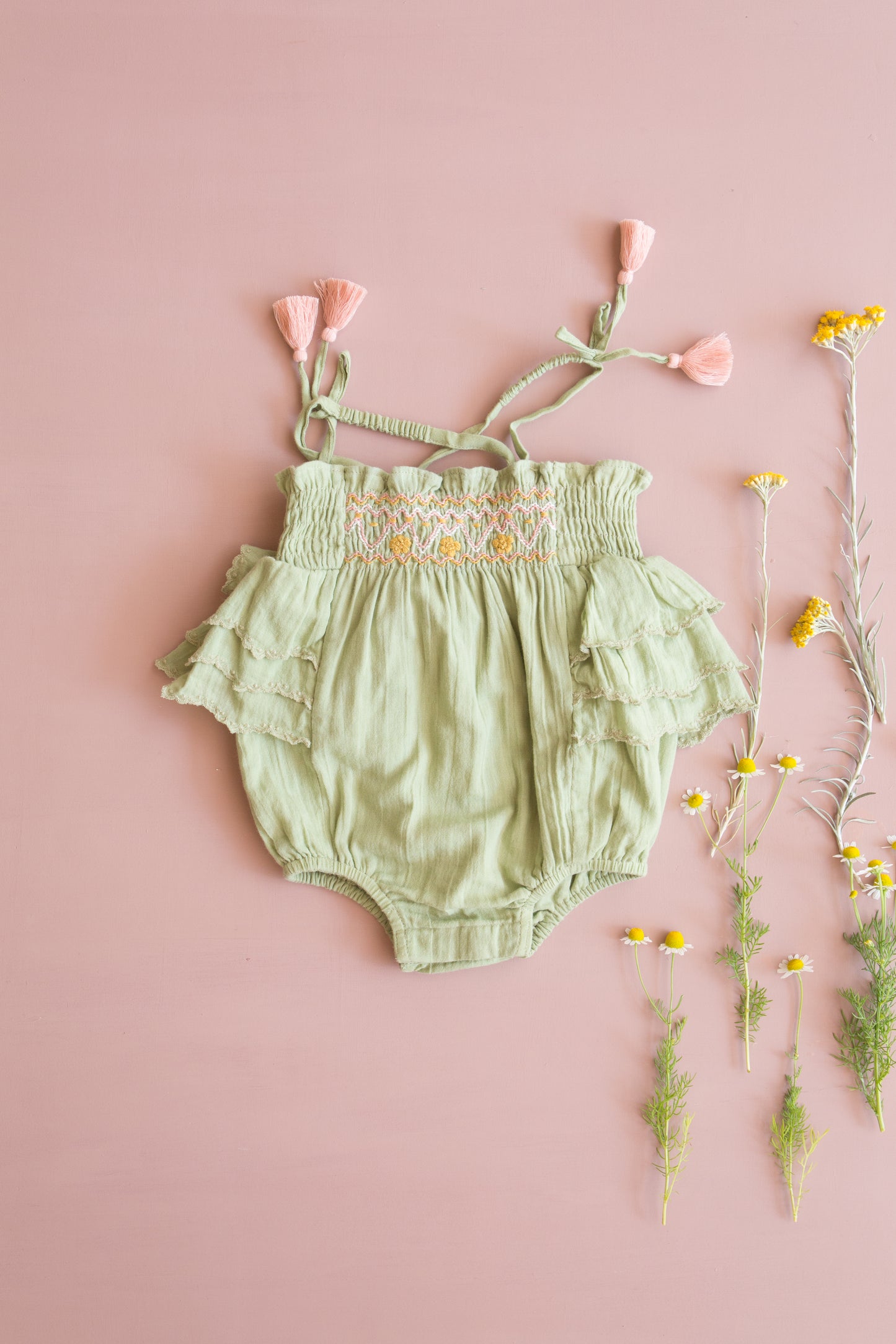 Emmaline Rompers Olive