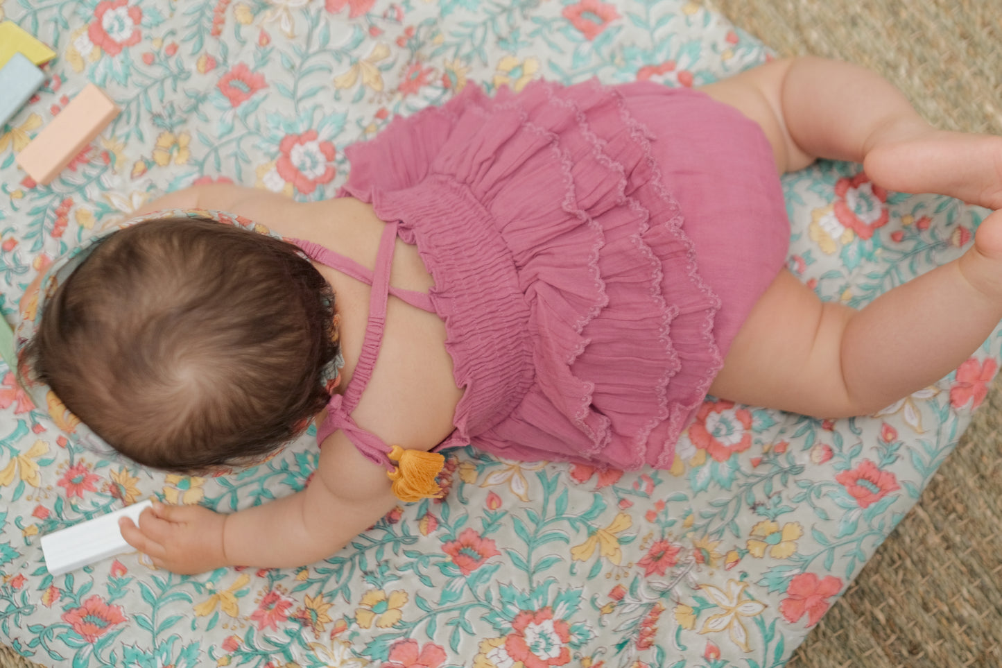 Emmaline Rompers Raspberry