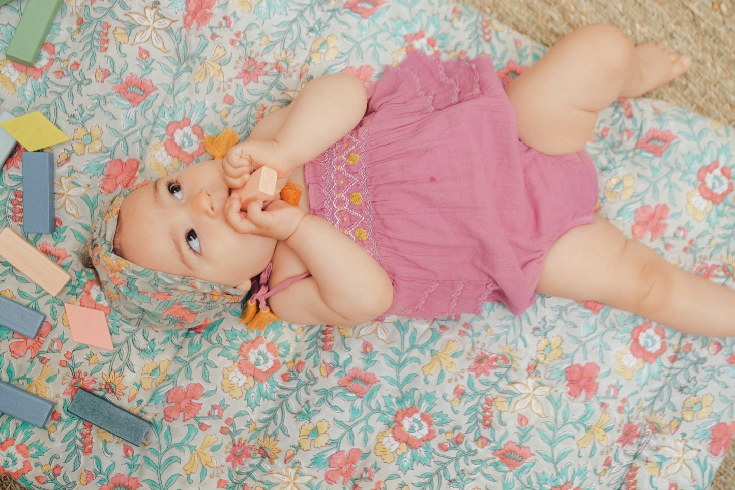 Emmaline Rompers Raspberry