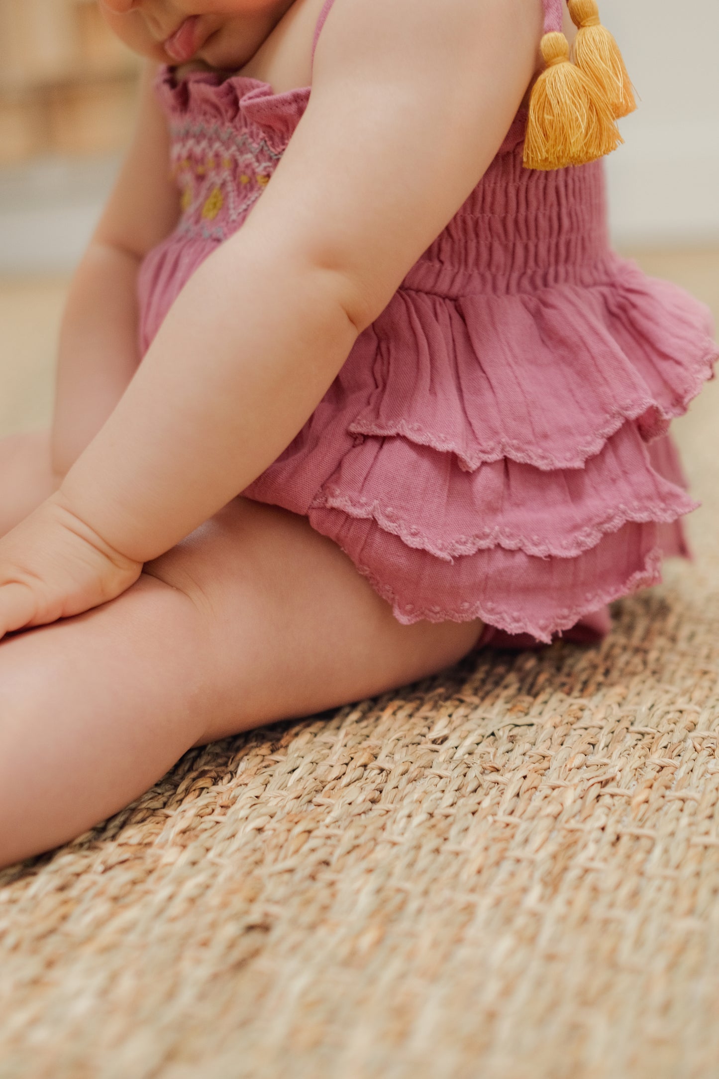 Emmaline Rompers Raspberry