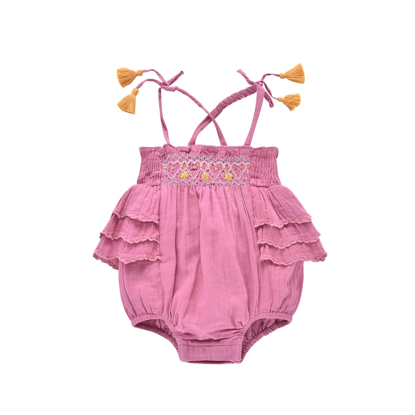 Emmaline Rompers Raspberry