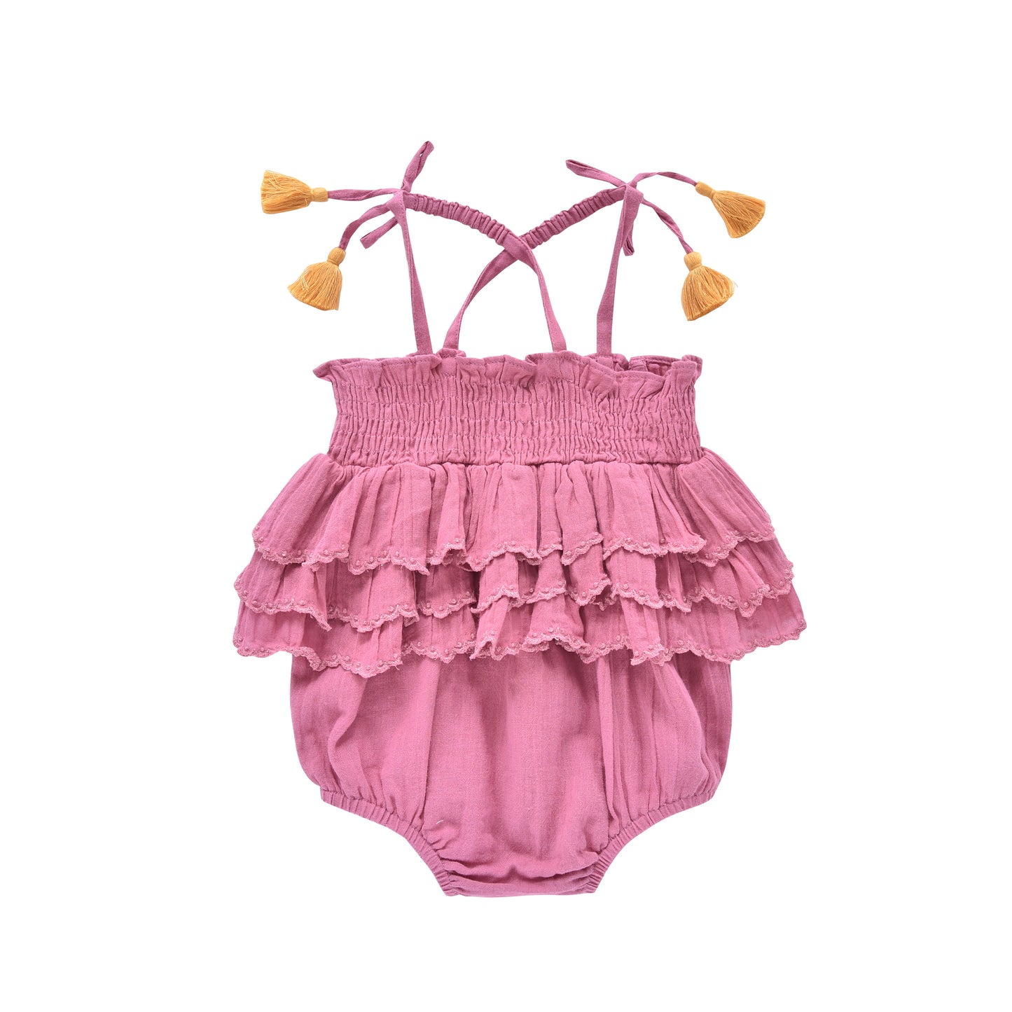 Emmaline Rompers Raspberry