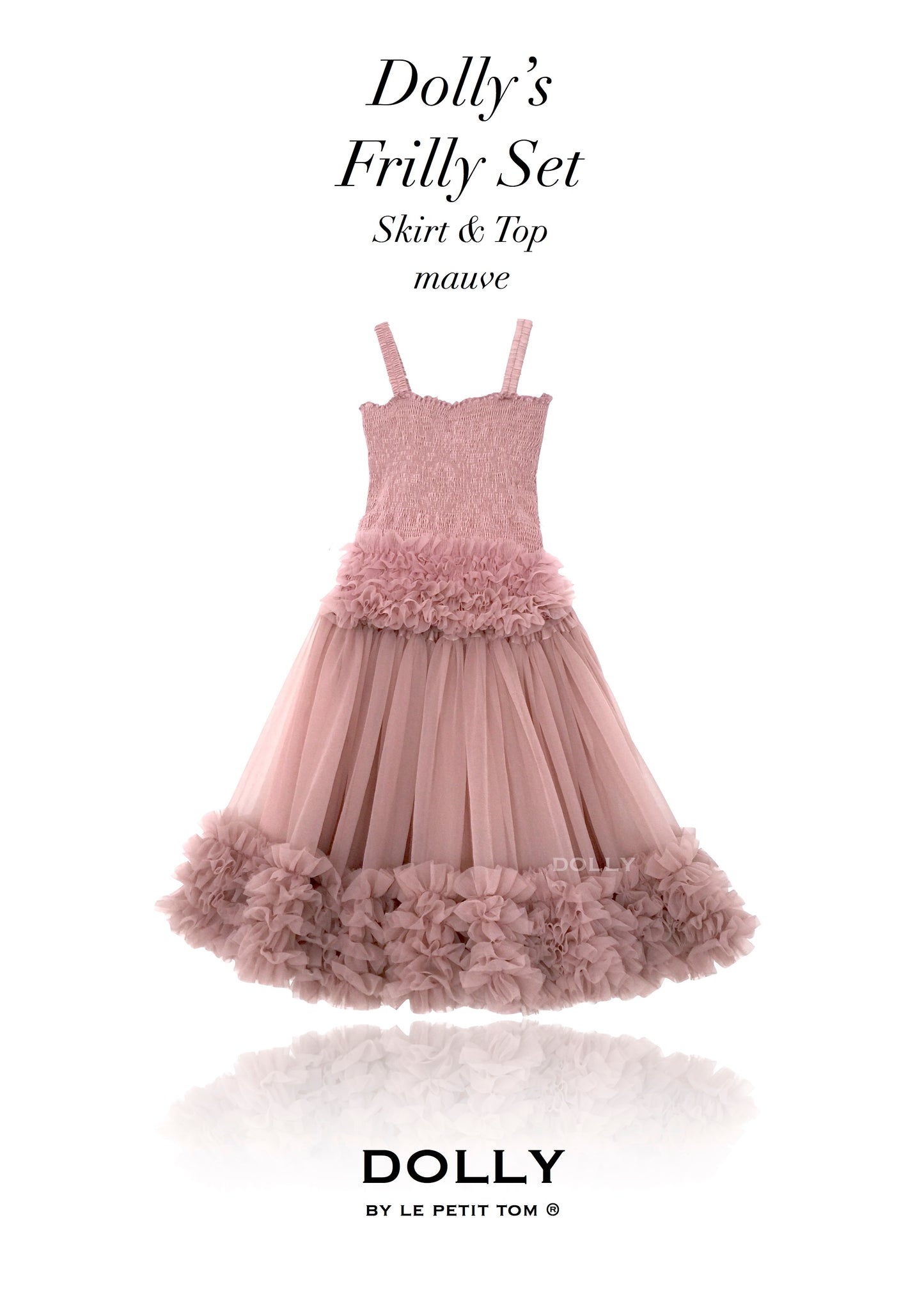 Frilly Top Linne Mauve