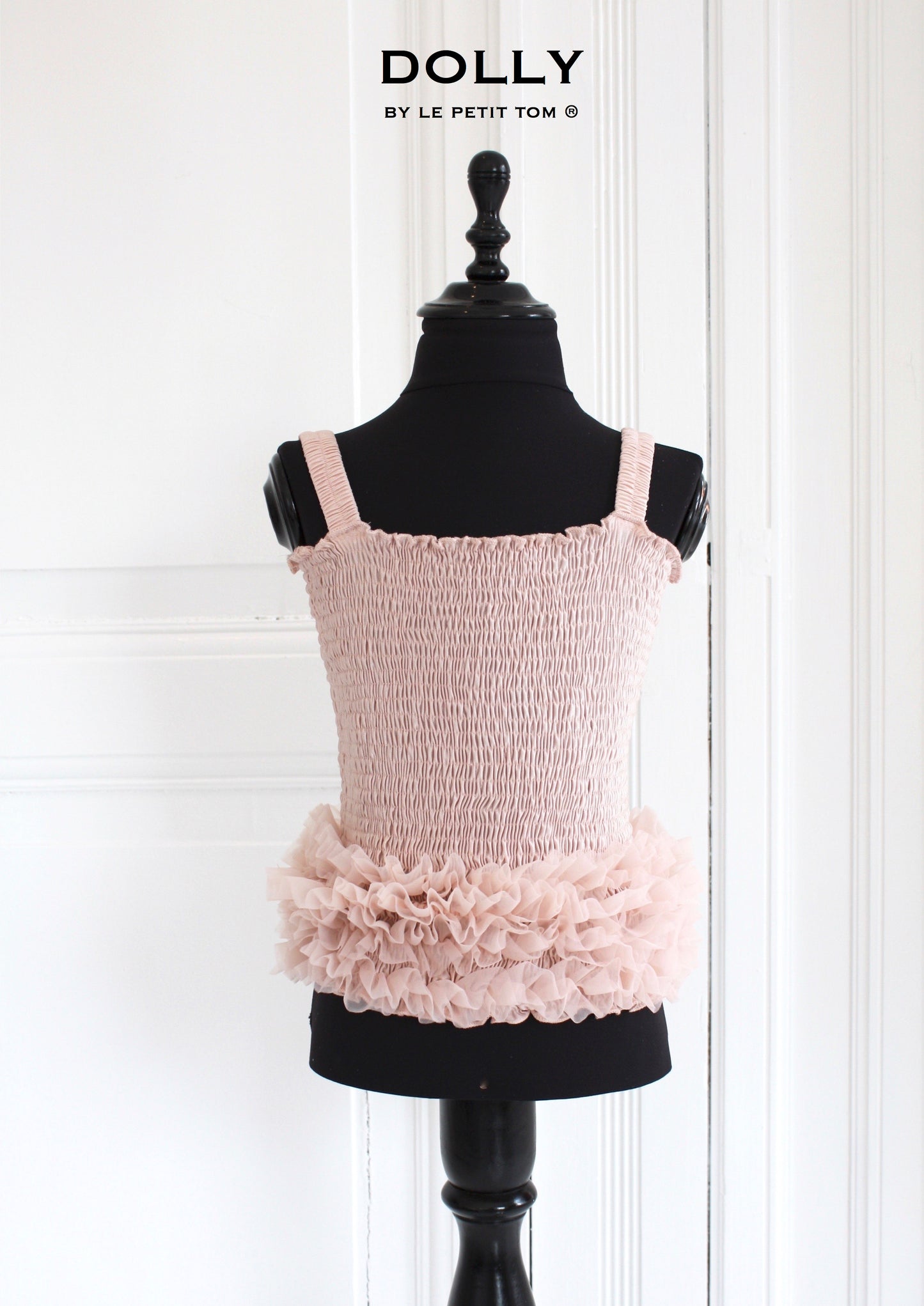 Frilly Top Linne Ballet Pink