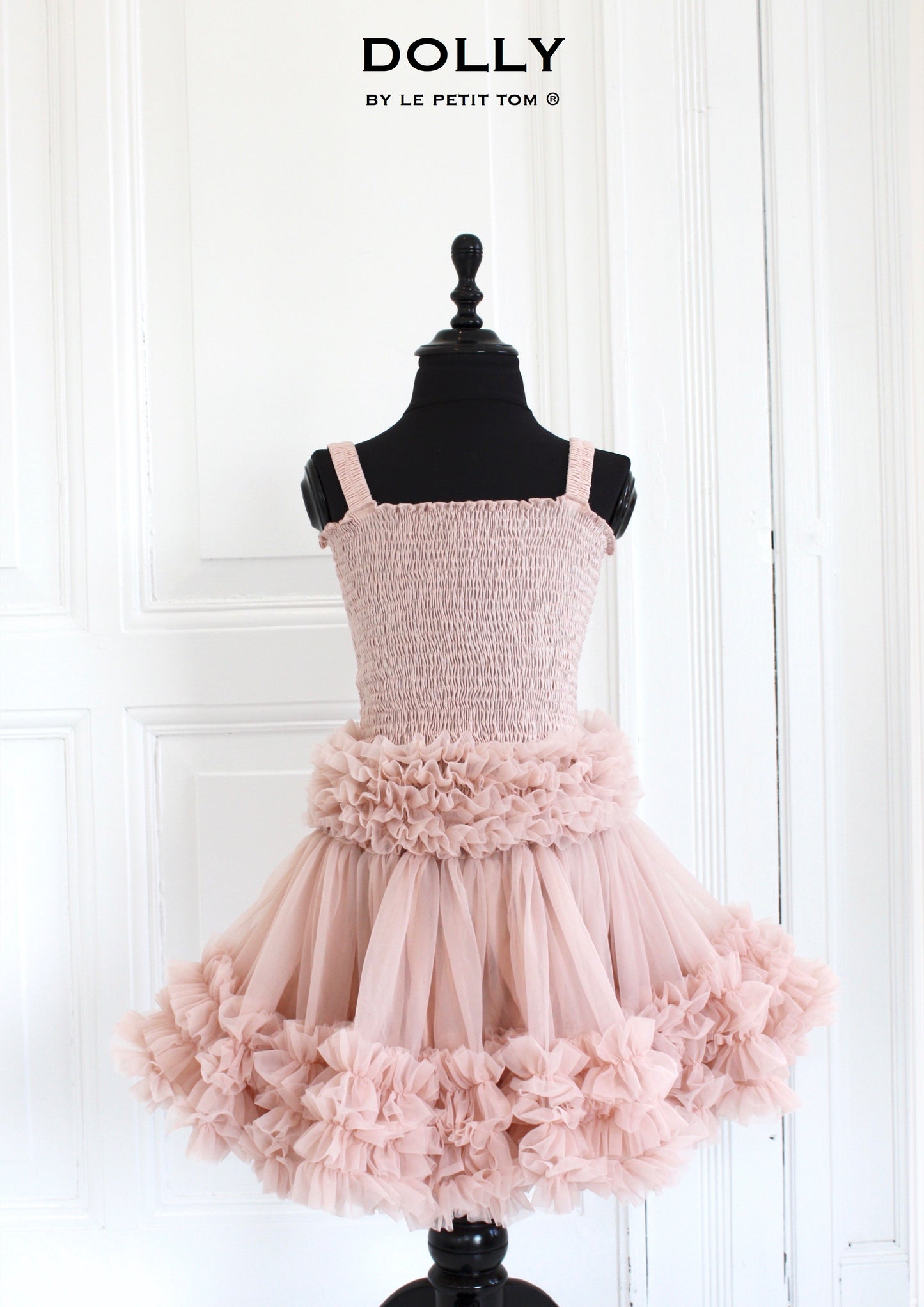 Frilly Top Linne Ballet Pink