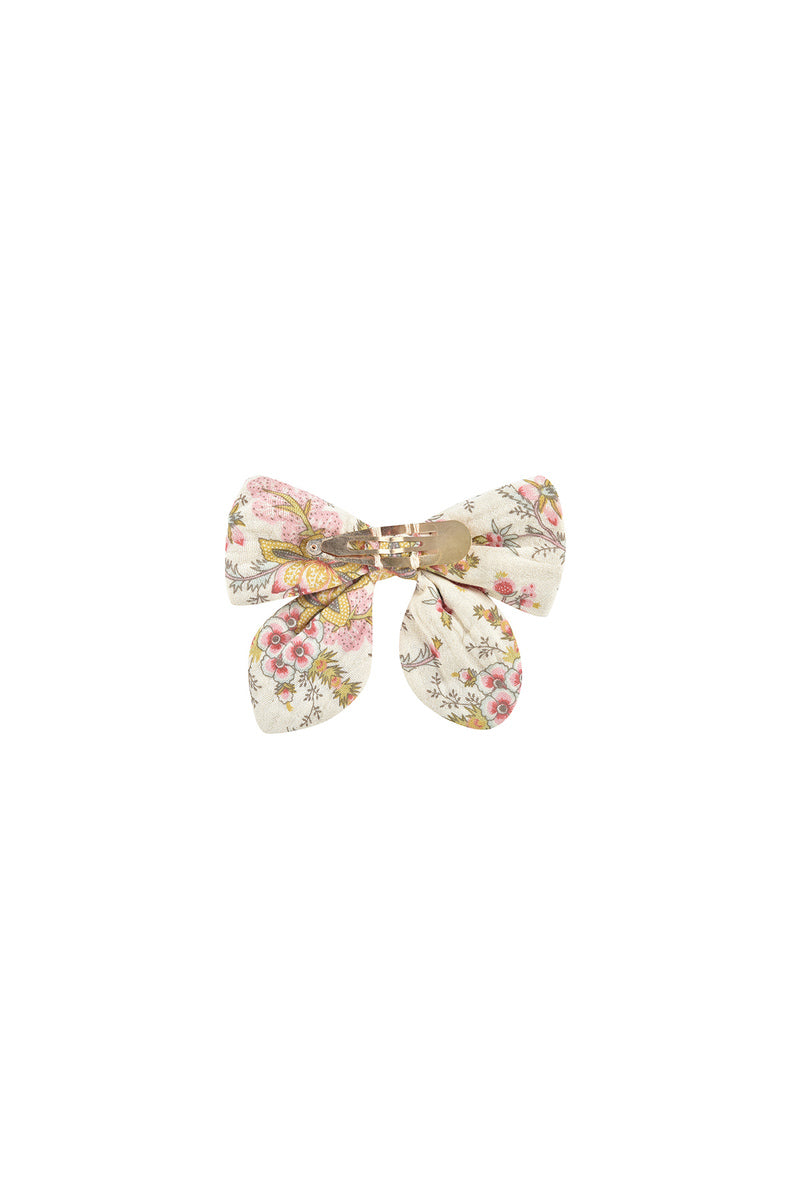 Lisa Clip Cream French Flowers